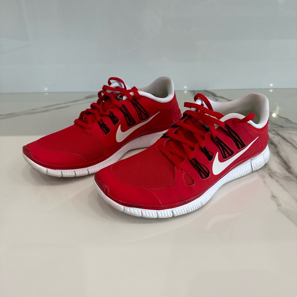 Nike free run 5.0, men’s size 11 red